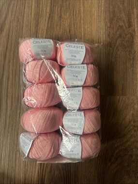 Jaeger Celeste Soft Pink Variegated Yarn Bundle 50G each